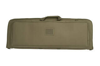 NcSTAR's VISM Deluxe 36-inch green Rifle Case includes a 2-inch-wide shoulder strap with padding for comfort